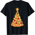 thumbnail image 1 of Exquisite and comfortable-Christmas Pizza Tree Light Chain Mushroom Salami T-Shirt, 1 of 4