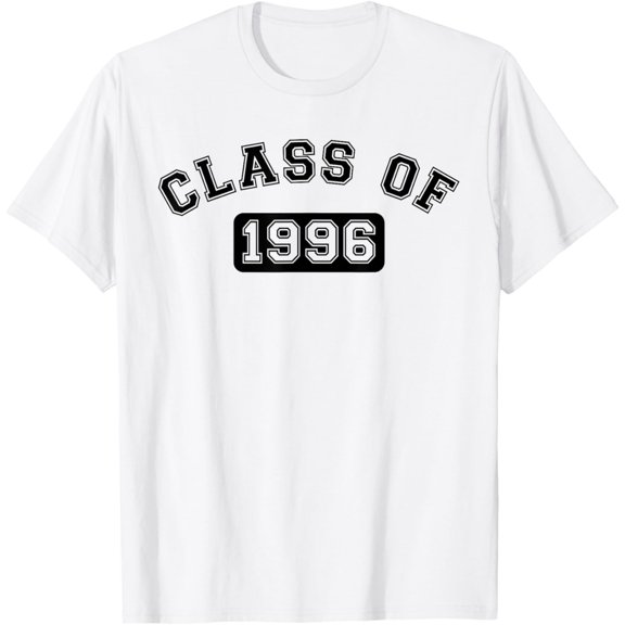 Exquisite and comfortable-Class Of 1996 School Reunion Design With White Text T-Shirt