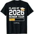 thumbnail image 1 of Exquisite and comfortable-Class of 2026 Senior Year Loading Funny Senior 2026 T-Shirt, 1 of 7