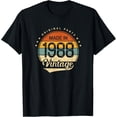 thumbnail image 1 of Exquisite and comfortable-Classic Vintage 1988 Birthday Born in 1988 Retro T-Shirt, 1 of 4