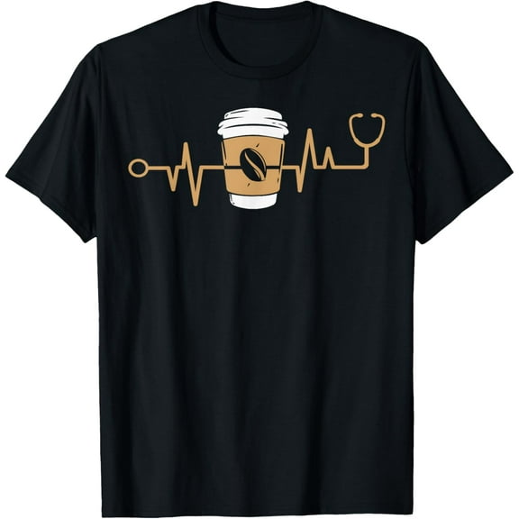 Exquisite and comfortable- Coffee Heartbeat Coffee Cup Lovers T-Shirt