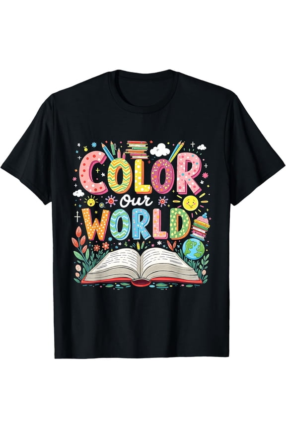 Exquisite and comfortable-Color Our World Book Reading Program 2025 Summer T-Shirt