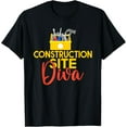 thumbnail image 1 of Exquisite and comfortable-Construction Worker Construction Site Diva T-Shirt, 1 of 4