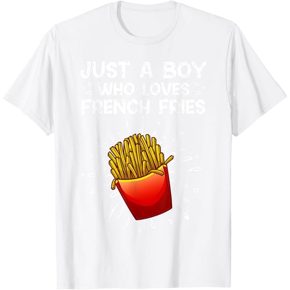 Exquisite and comfortable-Cool French Fries For Boys Kids Sweet Potato Chef Fast Food T-Shirt