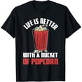thumbnail image 1 of Exquisite and comfortable-Cool Popcorn Cinema Snack Favorite Movie Food T-Shirt, 1 of 4