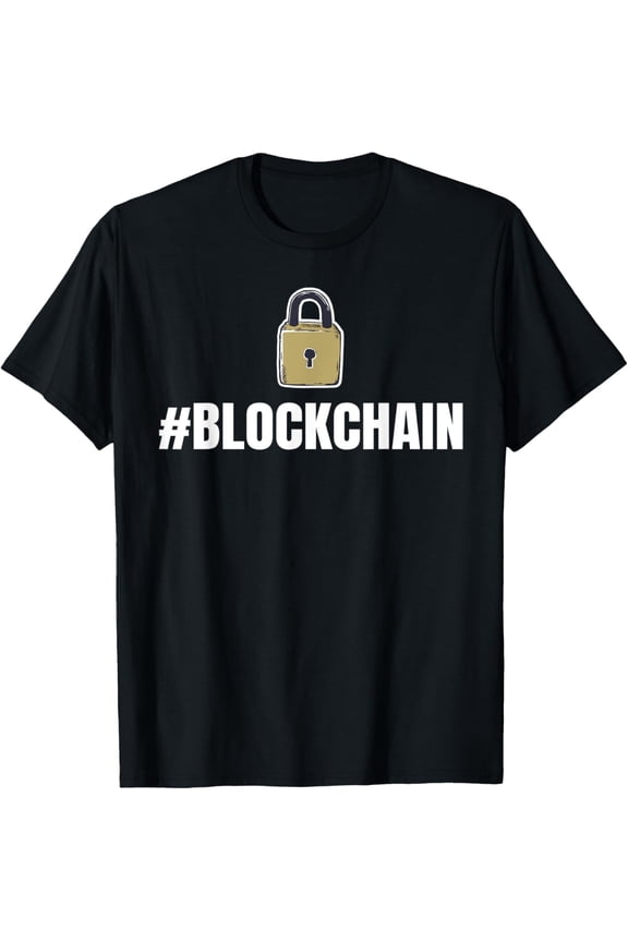 Exquisite and comfortable-Crypto Currency Blockchain Hashtag Blockchain T-Shirt