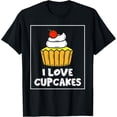 thumbnail image 1 of Exquisite and comfortable-Cupcakes Are My Soul Food Backprint Cupcake T-Shirt, 1 of 4