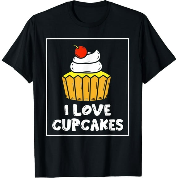 Exquisite and comfortable-Cupcakes Are My Soul Food Backprint Cupcake T-Shirt