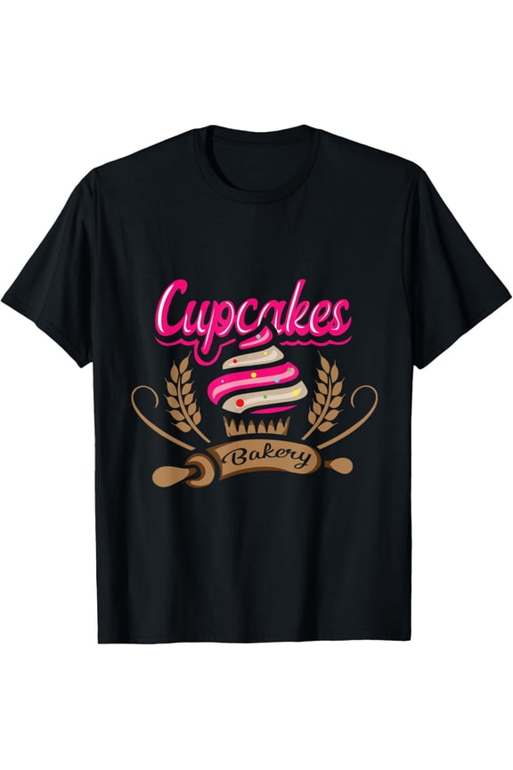Exquisite and comfortable-Cupcakes Bakery Cute Baking And Pastry Chef T-Shirt