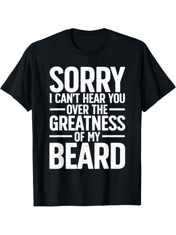 Exquisite and comfortable-Cute Beard Design For Men Boys Facial Hair Bearded Beard T-Shirt