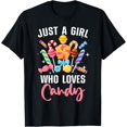 thumbnail image 1 of Exquisite and comfortable-Cute Candy Design For Women Girls Kids Sweets Candy Lover T-Shirt, 1 of 4