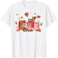 thumbnail image 1 of Exquisite and comfortable-Cute Cups Of Iced Coffee Watermelon Tropical Fruit Coffee T-Shirt, 1 of 4