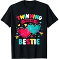 thumbnail image 1 of Exquisite and comfortable-Cute Friendship Twins Day Girls T-Shirt, Small, 1 of 7