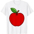 thumbnail image 1 of Exquisite and comfortable-Cute Red Apple Design For Men Women Kids Adult Apple Fruit T-Shirt, 1 of 4