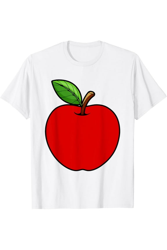 Exquisite and comfortable-Cute Red Apple Design For Men Women Kids Adult Apple Fruit T-Shirt
