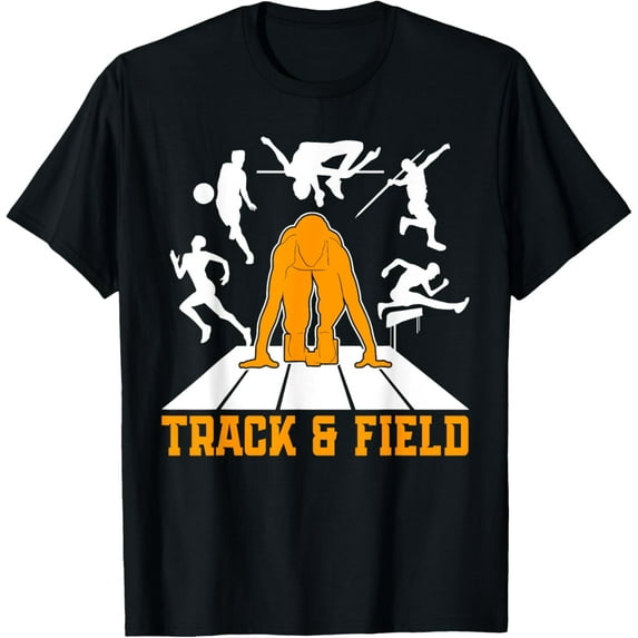 Exquisite and comfortable-Cute Track And Field Athletics For Boys And Girls T-Shirt