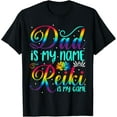 thumbnail image 1 of Exquisite and comfortable-Dad Is My Name Reiki Is My Game Chakra Healer Therapist T-Shirt, 1 of 4