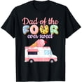 thumbnail image 1 of Exquisite and comfortable-Dad of the FOUR ever Sweet Ice-cream Truck 4th Birthday T-Shirt, 1 of 4