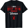 thumbnail image 1 of Exquisite and comfortable-Deep Vein Thrombosis Warrior DVT Awareness Ribbon Advocate T-Shirt, 1 of 4