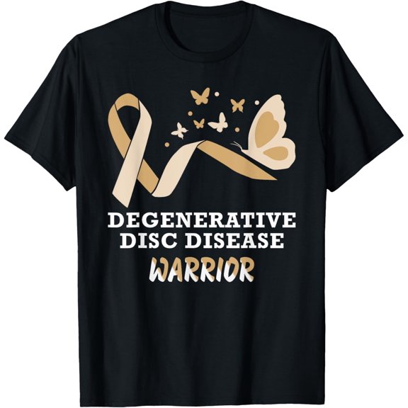 Exquisite and comfortable-Degenerative Disc Disease DDD Awareness Butterfly Support T-Shirt