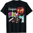 thumbnail image 1 of Exquisite and comfortable-Dialysis Crew Stethoscope Heart Kidney Nephrology Technician T-Shirt, Small, Black, 1 of 4