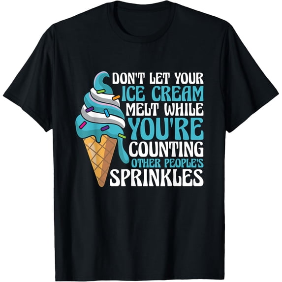 Exquisite and comfortable-Don't Let Your Ice Cream Melt Frozen Fruit Lover Ice Cream T-Shirt