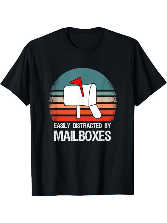 Exquisite and comfortable-Easily Distracted by Mailboxes - Postal Worker T-Shirt