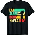 thumbnail image 1 of Exquisite and comfortable-Eat Sleep Hula Hoop Dance Hula Hooper Hooping Fitness Sports T-Shirt, 1 of 4