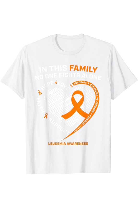 Exquisite and comfortable-Family Fight Leukemia Awareness Products Gift Men Women Kids T-Shirt