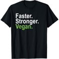 thumbnail image 1 of Exquisite and comfortable-"Faster Stronger Vegan" T-shirt for Plant-based Diet, 1 of 4
