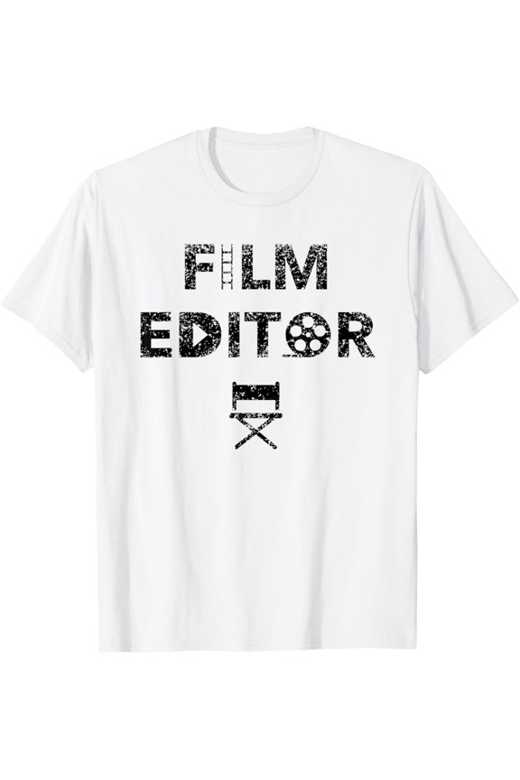 Exquisite and comfortable-Film Editor Movie Video Editing T-Shirt
