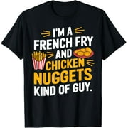 HESHIJIAZHU Exquisite and comfortable-French Fry Lover Funny Chicken Nuggets T-Shirt