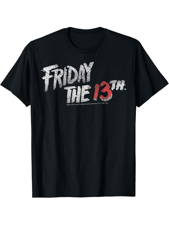 Exquisite and comfortable-Friday The 13th Stacked Logo T-Shirt