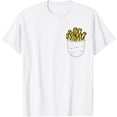 thumbnail image 1 of Exquisite and comfortable-Fries Breast Pocket Fast Food French Fries Lover Fries T-Shirt, 1 of 4