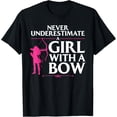 thumbnail image 1 of Exquisite and comfortable-Funny Archery Design For Girls Women Bowhunter Shooting Fans T-Shirt, 1 of 4