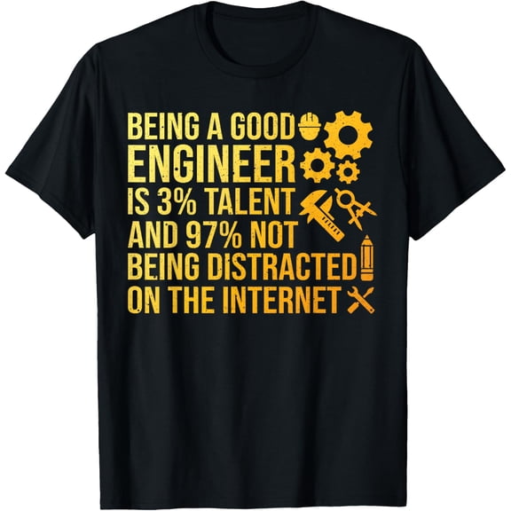 Exquisite and comfortable-Funny Engineer Art Men Women Mechanical Engineering Engineer T-Shirt