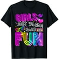 thumbnail image 1 of Exquisite and comfortable-Funny Girls Just Wanna Have Fun Awesome 70's 80's 90's 1980s T-Shirt, 1 of 4