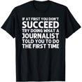 thumbnail image 1 of Exquisite and comfortable-Funny Journalist Design For Men Women Journalism Journalist T-Shirt, 1 of 4