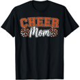 thumbnail image 1 of Exquisite and comfortable-Funny Loud Proud Cheer Mom Mama Cheerleading Orange Pom Poms T-Shirt, 1 of 7
