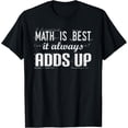 thumbnail image 1 of Exquisite and comfortable-Funny School Math Is Best It Always Adds Up Math Teacher T-Shirt, 1 of 4