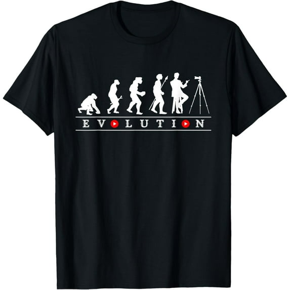 Exquisite and comfortable-Funny Video Content Creator Evolution, Social Media Vlogger T-Shirt