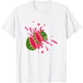 thumbnail image 1 of Exquisite and comfortable-Funny Watermelon Cut Tropical Summer Fruit T-Shirt, 1 of 4