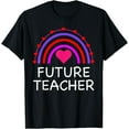 thumbnail image 1 of Exquisite and comfortable-Future Teacher Rainbow Cute Teaching T-Shirt, 1 of 4