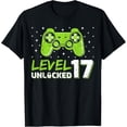 thumbnail image 1 of Exquisite and comfortable-Gaming Lover Level 17 Unlocked Video Gamer 17th Birthday T-Shirt, 1 of 4