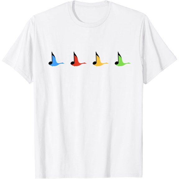 Exquisite and comfortable-Geese with Musical Notes T-Shirt