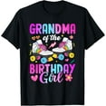 thumbnail image 1 of Exquisite and comfortable-Grandma Of The Birthday Girl Rolling Skate Bday Family T-Shirt, 1 of 4