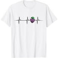 thumbnail image 1 of Exquisite and comfortable-Grape Heartbeat Kawaii Grape Fruit T-Shirt, 1 of 4