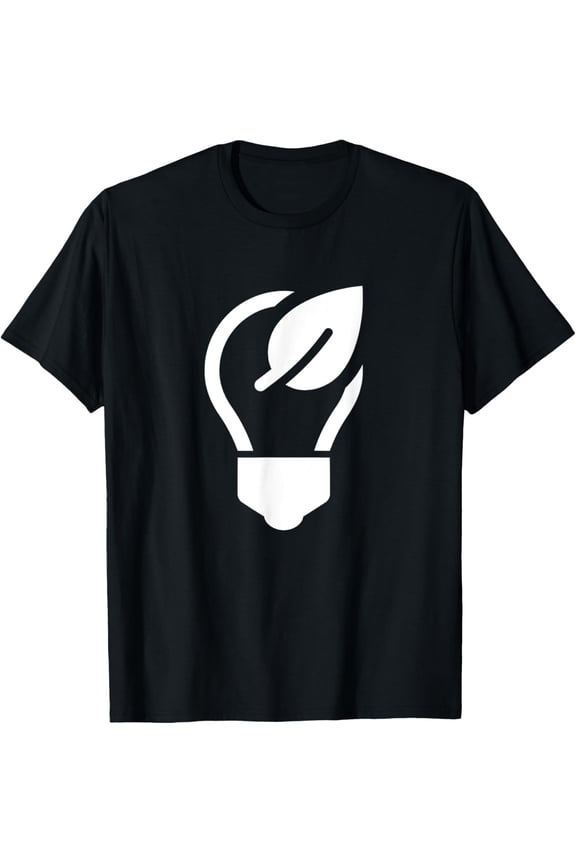 Exquisite and comfortable-Green Energy Silhouette Logo T-Shirt
