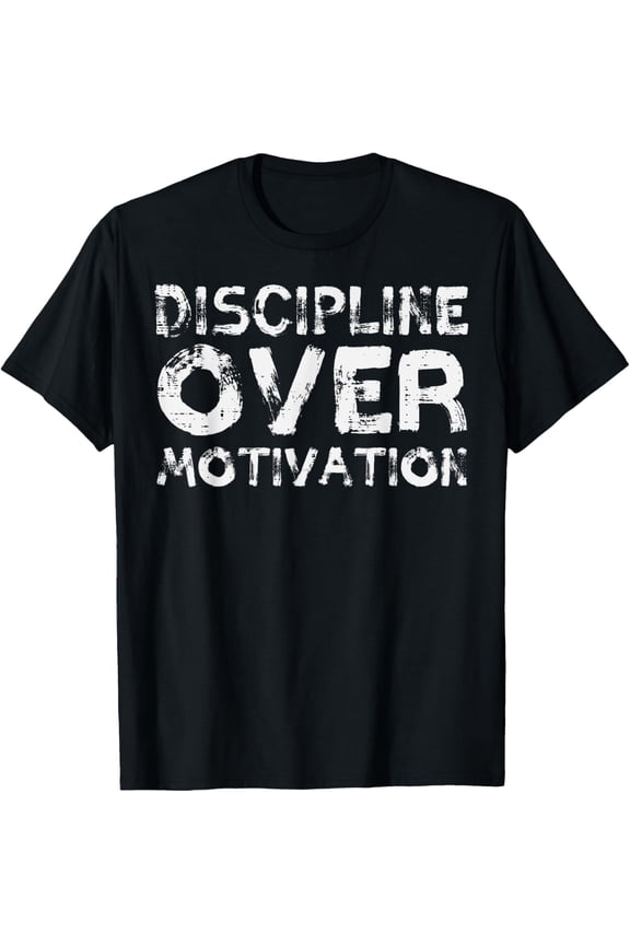 Exquisite and comfortable-Gym Discipline Over Motivation Workout Fitness Men Women T-Shirt