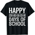 thumbnail image 1 of Exquisite and comfortable-Happy 100th Day Of School Funny Math Equation Teacher Kids T-Shirt, 1 of 4